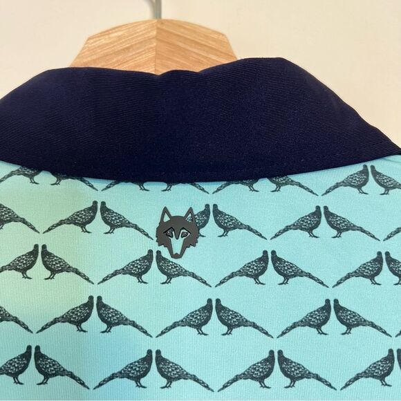 Greyson Siamese Turtle Dove Polo Shirt Size Small Golf Preppy - Picture 7 of 9